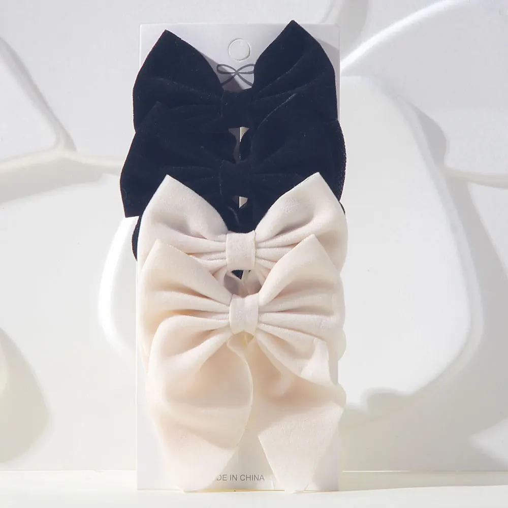 4-teiliges Set Niedliche Haarspangen mit Schleife für Kinder, Modische Party-Accessoires, Tägliche Dekoration, Haaraccessoires für Teenager-Mädchen, Geschenke – Detail 17
