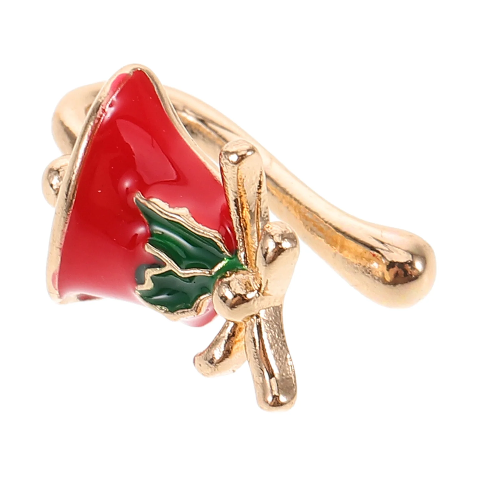 سلسلة عيد الميلاد على شكل حرف U مشبك حلقة الأنف على غير ثقب خاتم الأنف الصغير المزيف للنساء أزياء العطلات