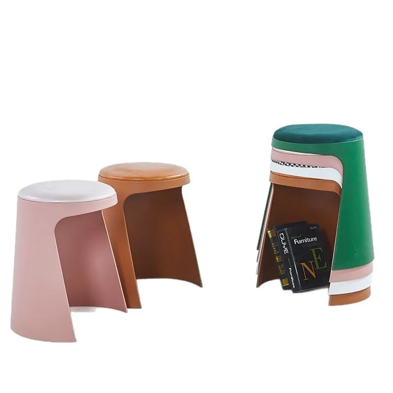 مقعد مستدير لتغيير الأحذية بتخزين حديث إبداعي من الشمال