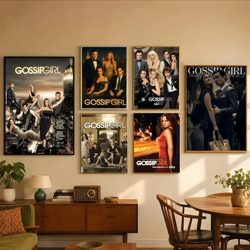 G-Gossip Girl TV Poster Poster self‑adhesive Modern Wall Art Poster Print, Vintage Poster Room Decor for Living Room Bedroom