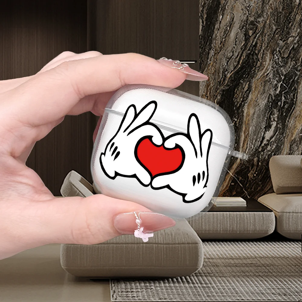 Love gesture pattern headphone cover for AirPods Pro2/Pro3/Pro anti drop headphone cover for AirPods 4/3/1/2 shockproof