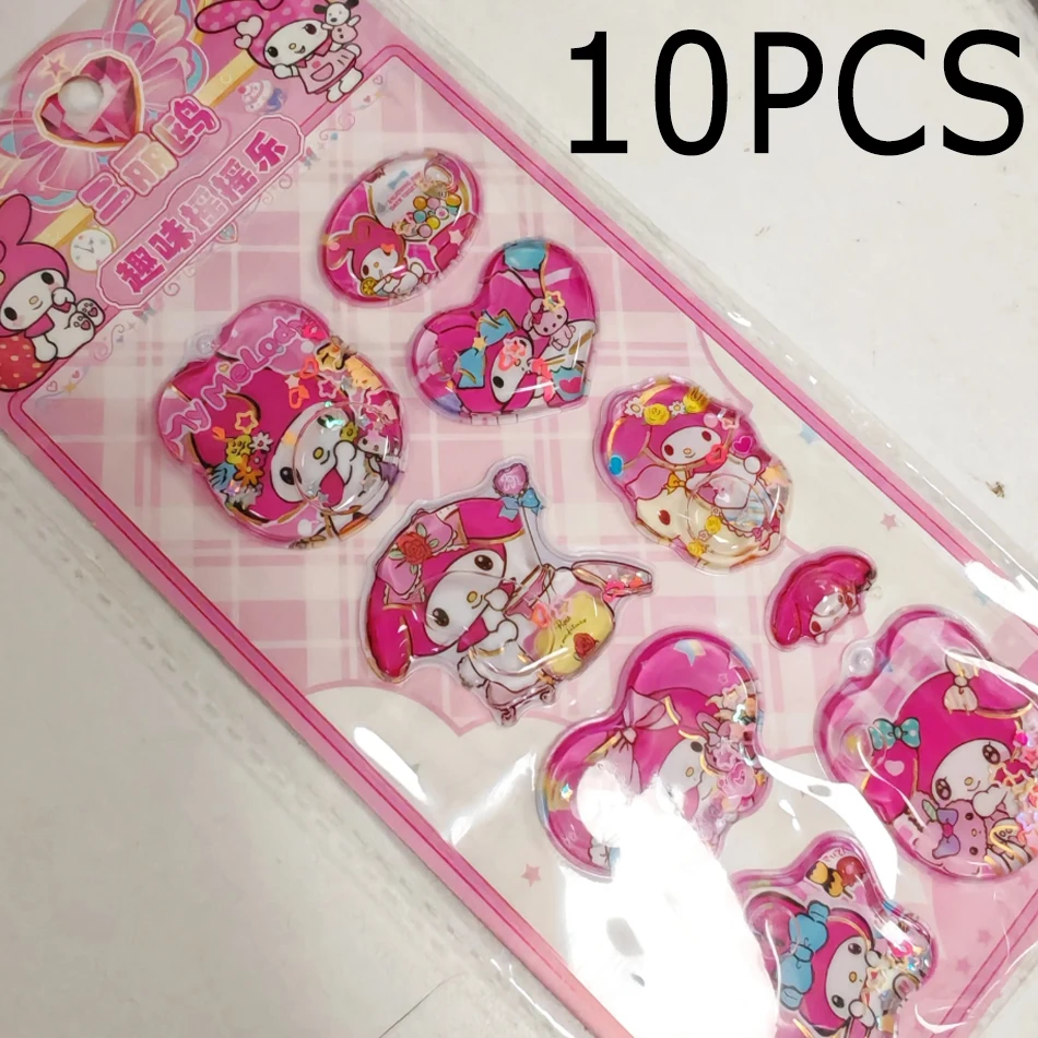 6 نمط أنيمي Kawaii سانريو HelloKitty Kuromi ثلاثية الأبعاد هز ملصقات لطيف ألبوم بها بنفسك ألبوم مذكرات كتيب ديكور مدرسة طالب القرطاسية لعبة #1