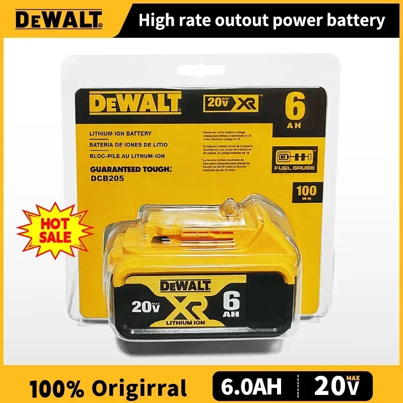Original DeWalt 6Ah/5Ah/2Ah 20V battery replaceable DCD887 DCD805 DCF860 Dcd796 DCG406 DCF880 DCF512 DCD805 power tools battery