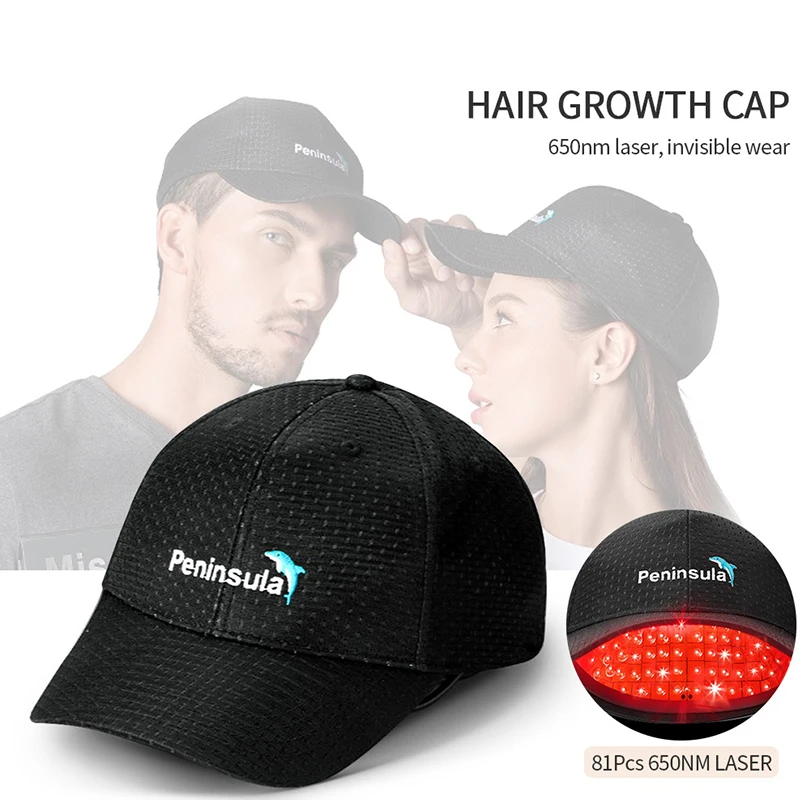 Peninsula 81 Pcs Beads Laser Hair Growth Cap More Lighter Smart 650NM Laser Hair Regrowth Protection Hat Hair Loss Treatment