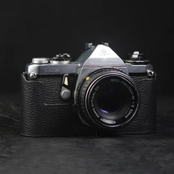 For Pentax ME Case Genuine Real Leather Half Camera Case Bag Cover ME/K2 Case Camera Bag Photography Accessories