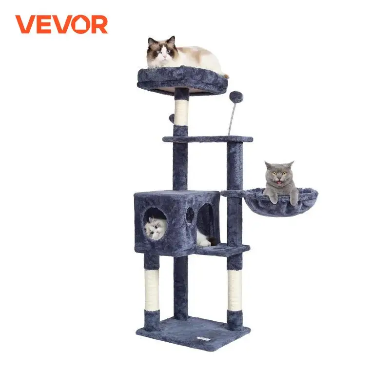 VEVOR Cat Tree for Indoor Cats 45.2