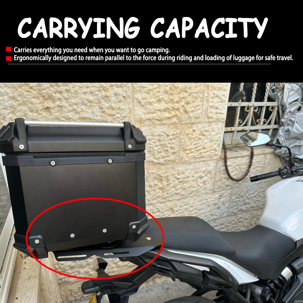 

Motorcycle Rear Luggage Rack Fit On Versys-650 Carbon Steel Support Cargos Carrier Bracket For Kawasaki Versys 650 2015-2023