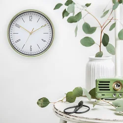Wall Clock Classic Green 30cm Digital Watch Bath Interior House Garden Home Decor Living Room Teenagers Clocks Girl Boy Gifts