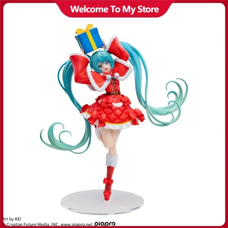 

In Stock Genuine VocaloidPiapro Characters Hatsune Miku Luminasta Christmas 2024 Ver 19cm Model Toy Figures Cute Xmas Gifts