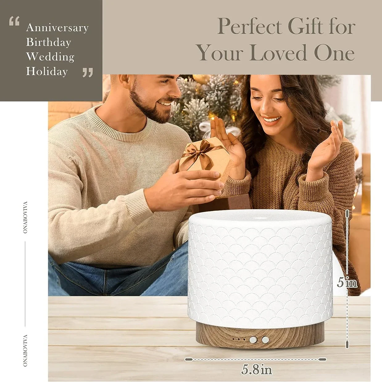 الناشرون الضروري النفط لغرفة المنزل ، وضع الناشر الروائح-4 توقيت ، أضواء 3 طرق ، السيارات قبالة السيراميك الهواء المرطب ، 280 مللي