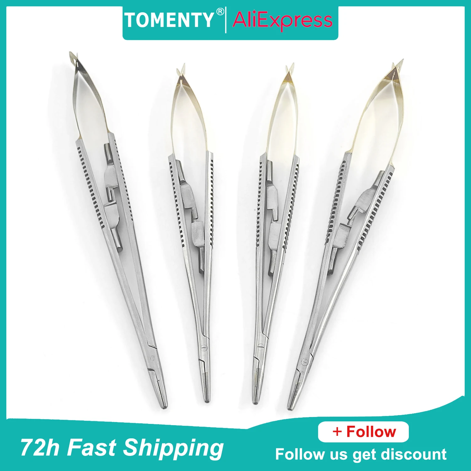 

14cm/16cm Castroviejo Needle Holder TOMENTY Dental Orthodontic Implant Dental Needle Holders Dentistry Lab Equipment