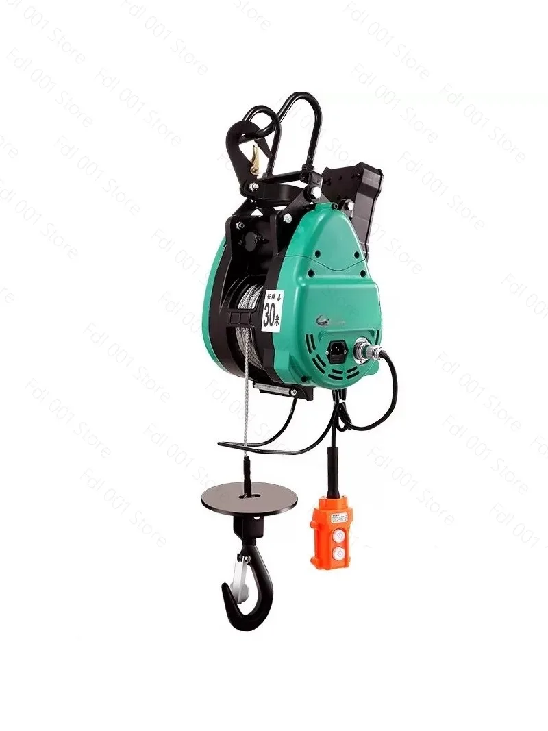 Electric hoist household portable 220v electric hoist crane air conditioner artifact hanging hoist small