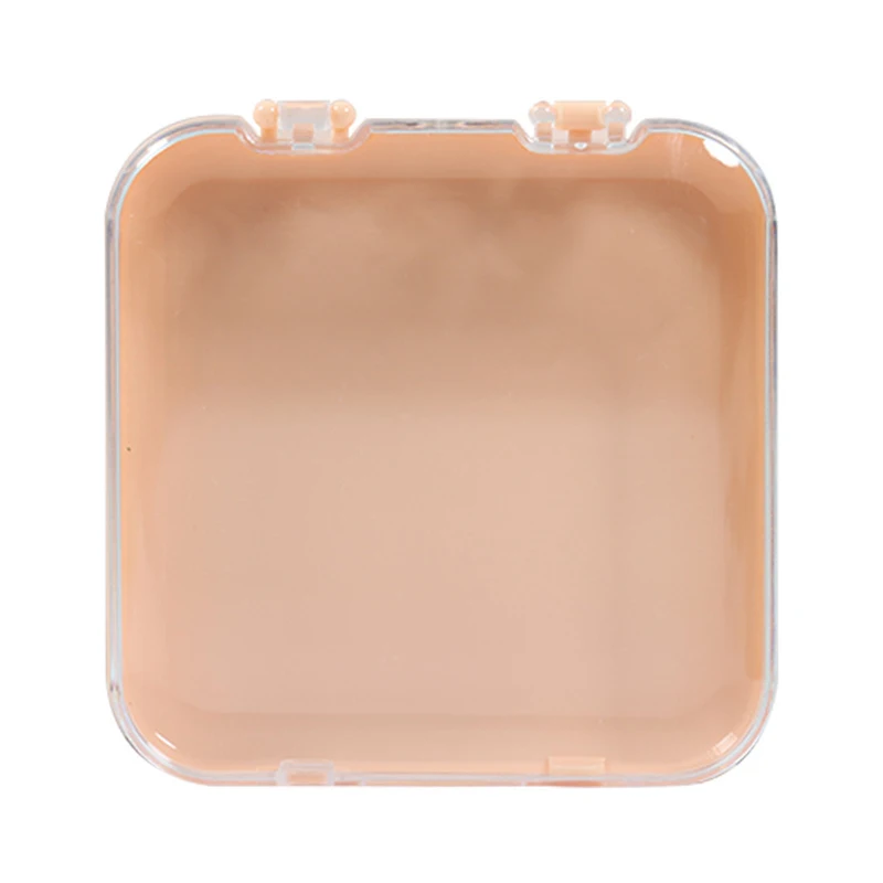 Square Nail Storage Box Portable Transparent Container Jewelry Earring Rings Bracelet Badge Nail Packaging Case