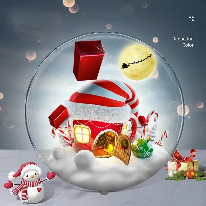 3D الثلاثية الأبعاد الإسقاط مروحة واي فاي التحكم عن بعد LED شعار LED ضوء النيون الدورية عرض وقت الإعلان