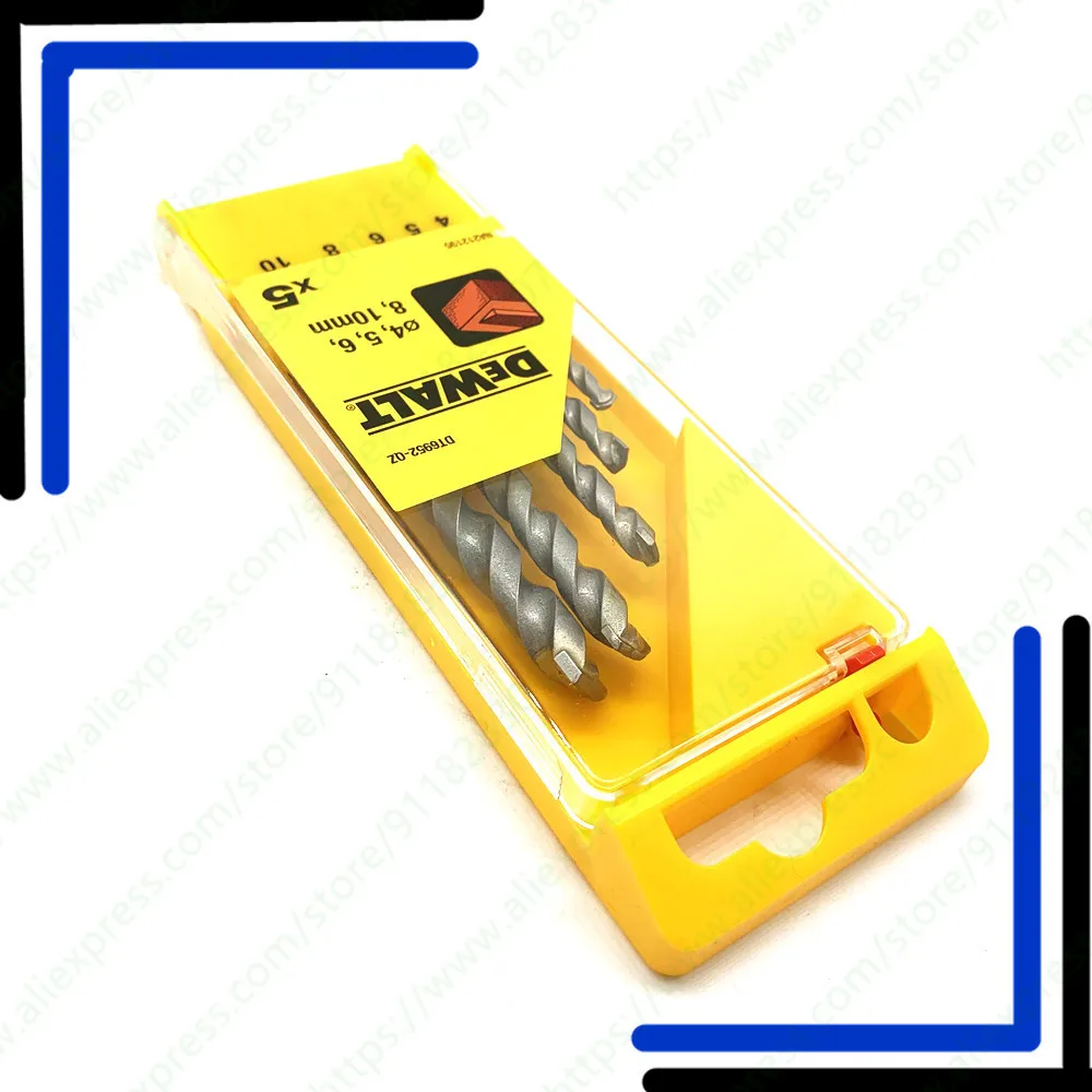 DEWALT جولة عرقوب تأثير الحجر بت 5 قطعة تويست بت الكوبالت الفولاذ المقاوم للصدأ لوح فولاذي معدني تحول زهرة الحفر الكهربائية الطاقة