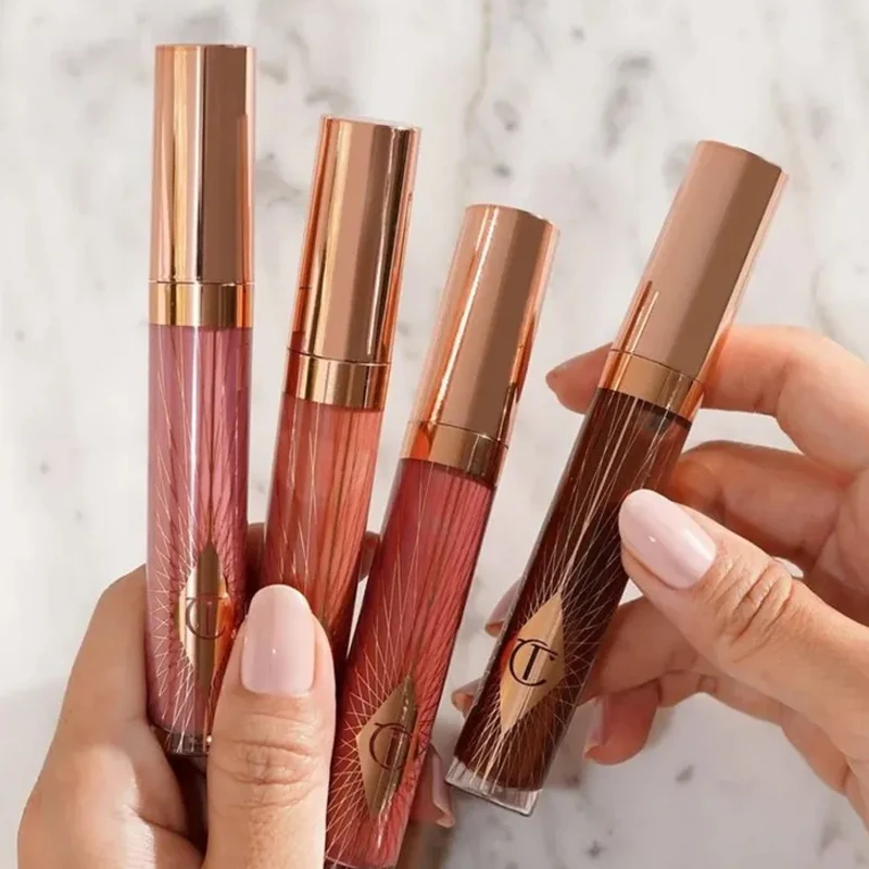 Gloss à lèvres Hot CT, baume à lèvres, rouge à lèvres hydratant, fond de teint liquide cushion, poudre fixatrice claire, blush compact, ensembles de maquillage