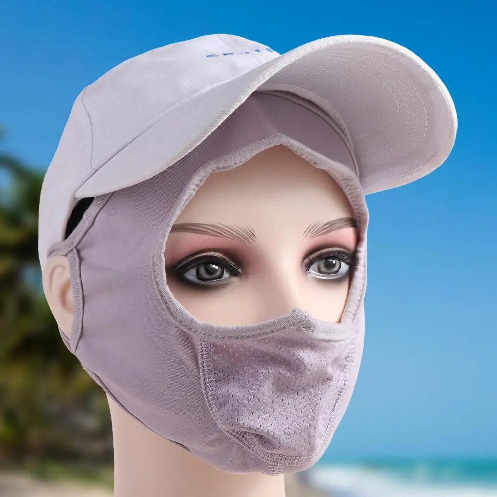 

Sun Protection Anti-UV Mesh Ice Silk Sunscreen Veil Womne Face Mask Face Gini Mask Driving Face Cover Summer Sunscreen Mask