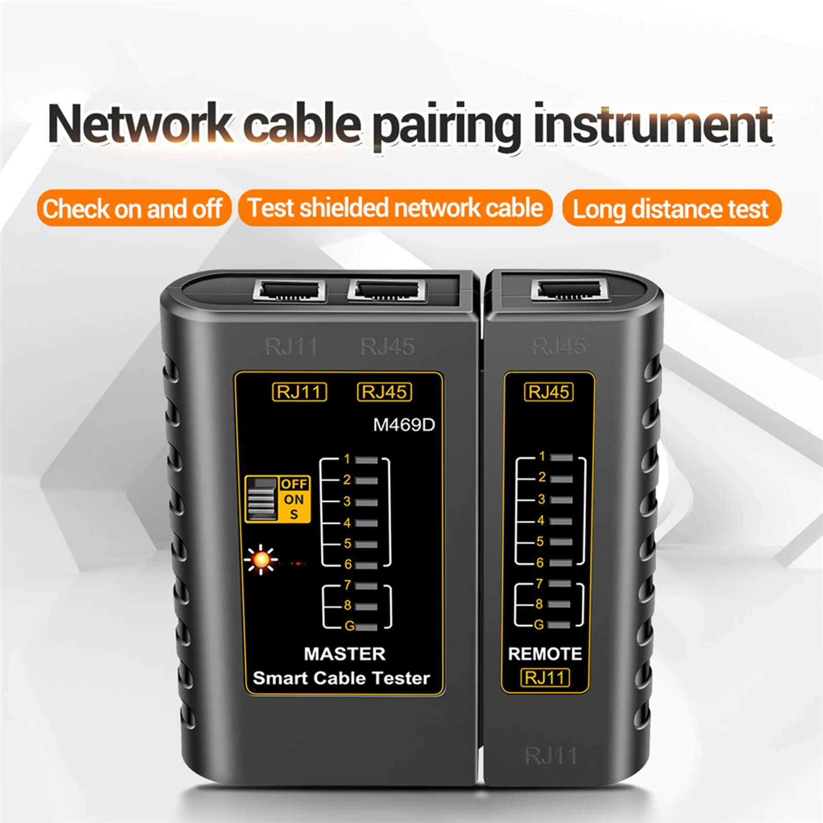 Network Cable Tester Split Structure Network Cable Pairing Instrument Multi Function Network Wire Tracker Line Maintenance Tools