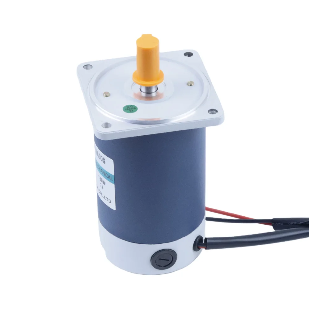 DC 12V 24V Permanent Magnet Motor High Speed 1800rpm 3000rpm 120W DC Speed Regulation Reversible High Torque Electric Motor