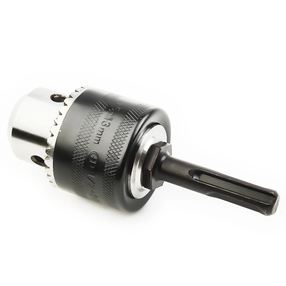 1.5-13mm Thread 1/2\'\' -20UNF Rotary Hammer Drill Chuck Tool+ Key +SDS Plus Shank Power Tools Mini Electric Motor Shaft