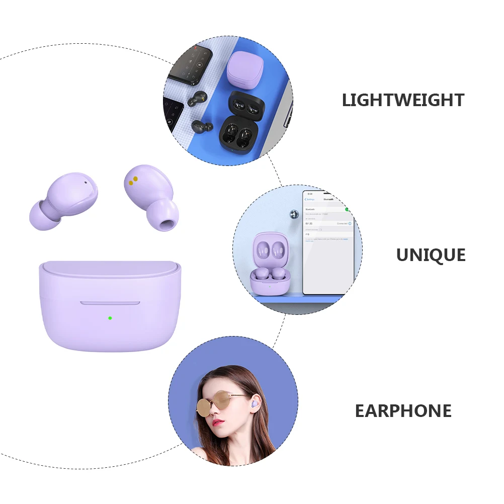 

Lightweight Earphones Wireless Abs Touch Control Sports Earbuds Long Life In-Ear Wireless