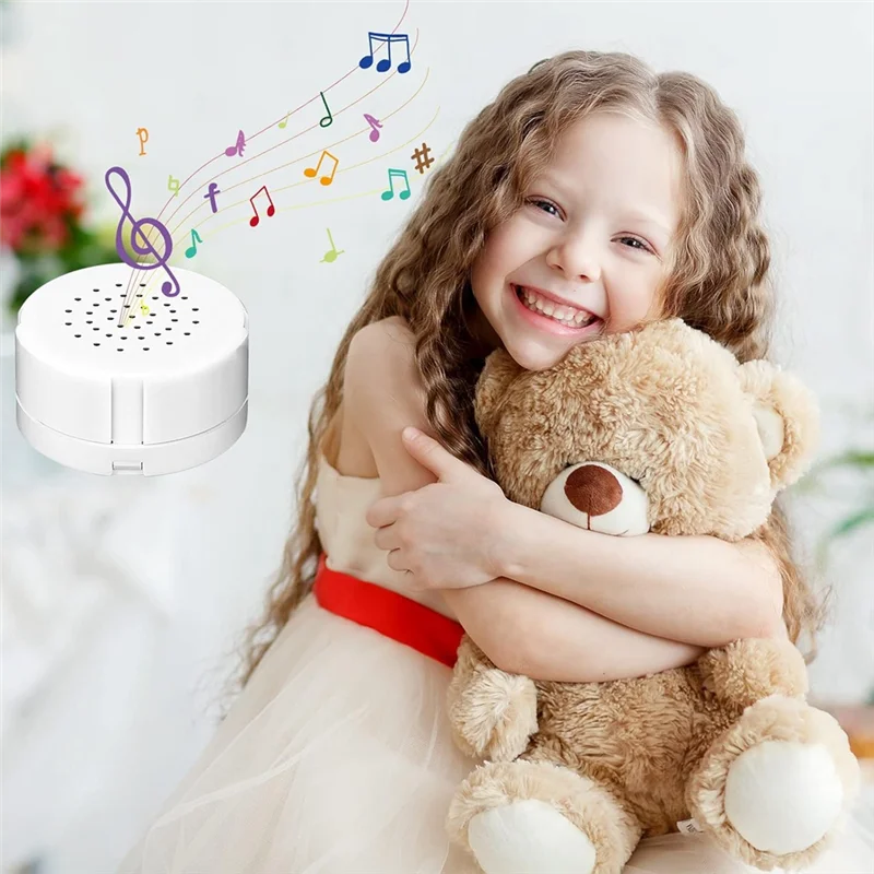 M23K 2Pcs Voice Recorder DIY Voice Recording Button For Stuffed Animals, Bear,Plush, Baby Doll Toy For Stuffed Animal Toy