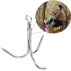 Gancho de acero para supervivencia, garra voladora para escalada en roca, aparejos de agarre para exteriores, aparejos de supervivencia y montañismo