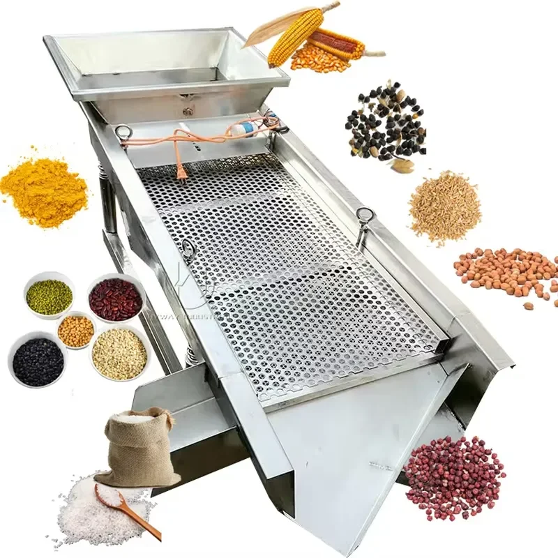 2 Outlet 3 Outlets 4 Outlets Kitty Cat Little Ore Sand Soil Compost Grain Coffee Beans Rice Fine Sieving Linear Vibrating