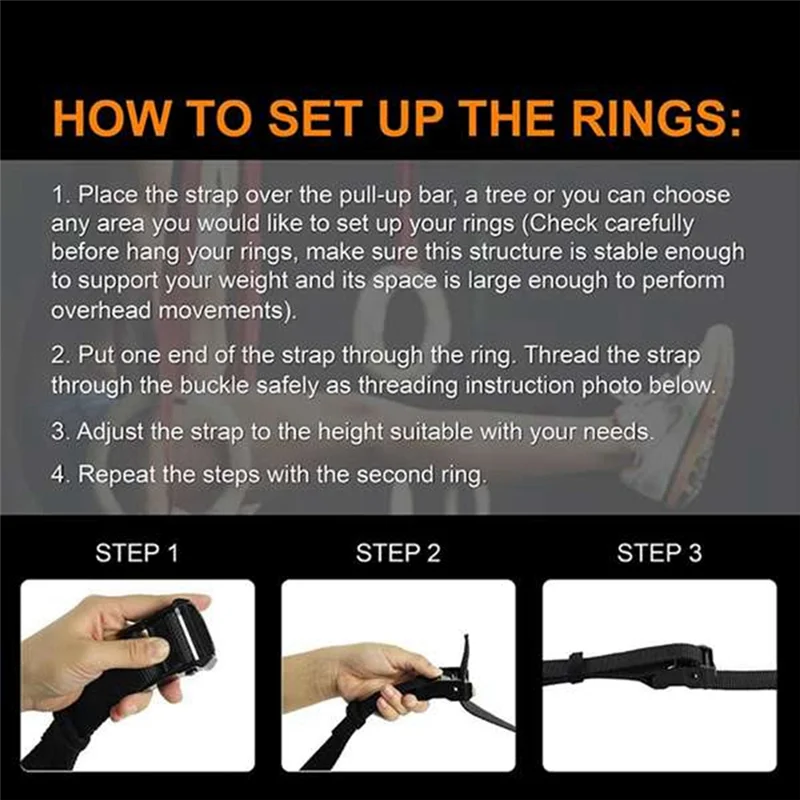 

ABYM 38Mm Birch Wood Gymnastics Rings Exercise Exercise Rings Gym Exercise Pull Up Muscle Adjustable Long Buckle Fit Gym