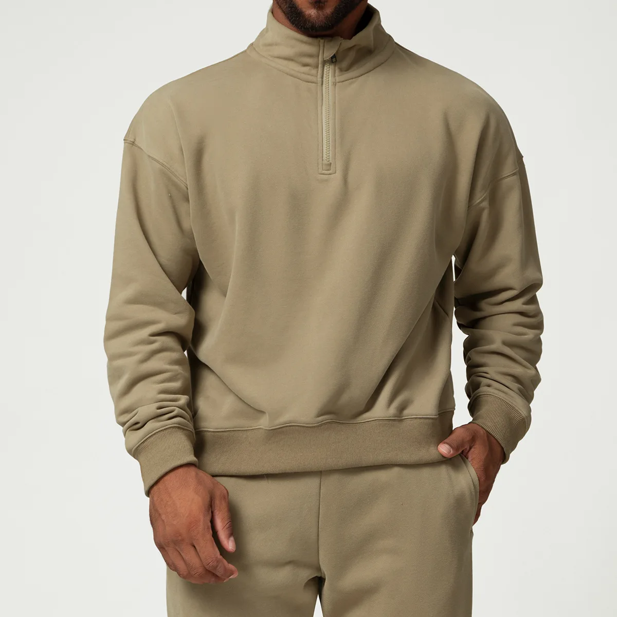 

Мужская спортивная толстовка на молнии: осенне-зимняя одежда для бега, тренажерного зала, баскетбола, тенниса и городского хода, 50% хлопок