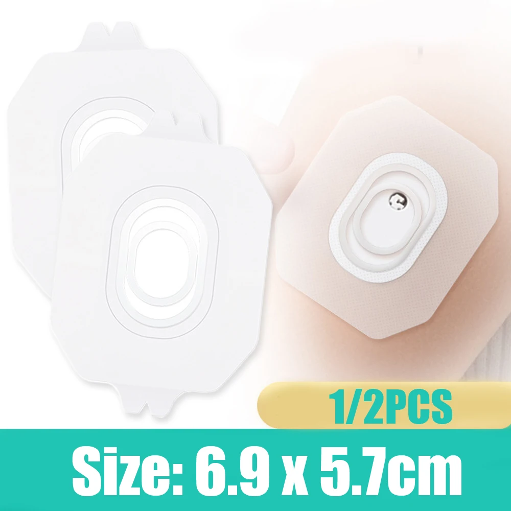 1/2pc Non-woven Sticker for Dynamic Blood Glucose Sensor Cover Patches for GS1 Reinforced Adhesive Tape for Diabetes Accessories