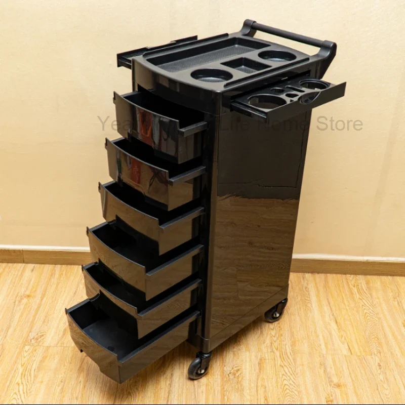 

Pedicure Acrylic Hair Salon Trolley Medical Station Beauty Storage Clear Trolley Cart Carrito Salon De Belleza Furniture ZT50ST