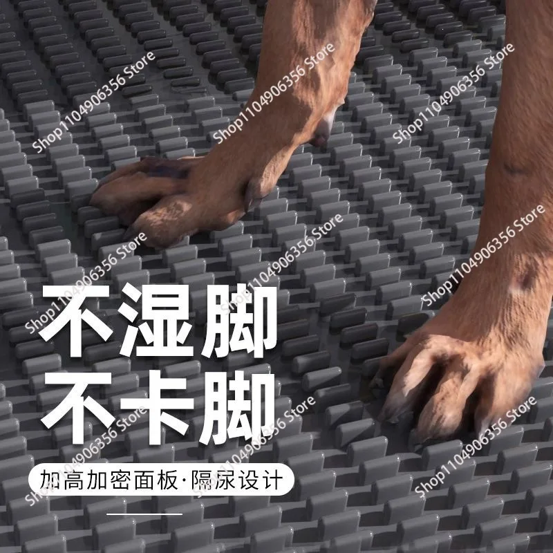 Washable Integrated Dog Toilet, Flat Plate Anti-Splash Pee Tray, Pet Waste Potty for Small Medium Large Dogs Golden Retriever
