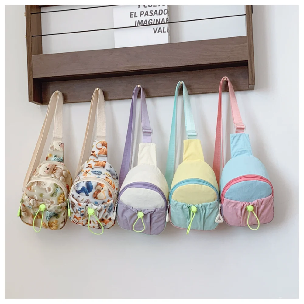 

Детская нагрудная сумка, модная детская сумка через плечо, милая поясная сумка для хранения, кошелек на молнии для мальчиков и девочек, детские подарки