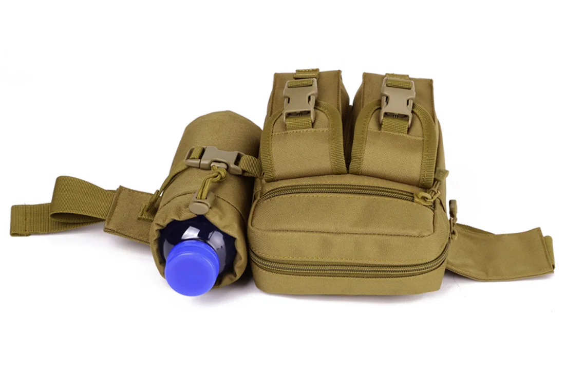Männer Taille Fanny Pack Taschen Taktische Militärische Camping Reise Wandern Wasser Flasche Klettern Outdoor Sport Klettern Bum Hüfte Gürtel Tasche – Detail 24