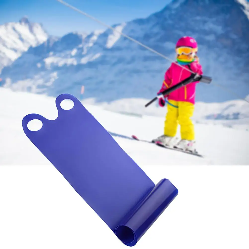 Portable Winter Snow Sled Foldable Snowboards Flexible Roll Up Skiing Board For Children Adult Sledge Snow Skiing Accessories