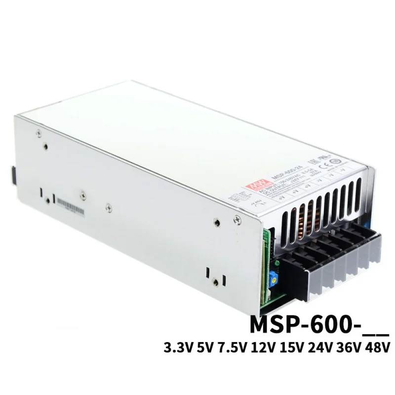 MEAN WELL MSP-600 Medical 600W Switching Power Supply 24V 12V Low Leakage Current 36V 48V 5V 7.5V 15V 3.3V