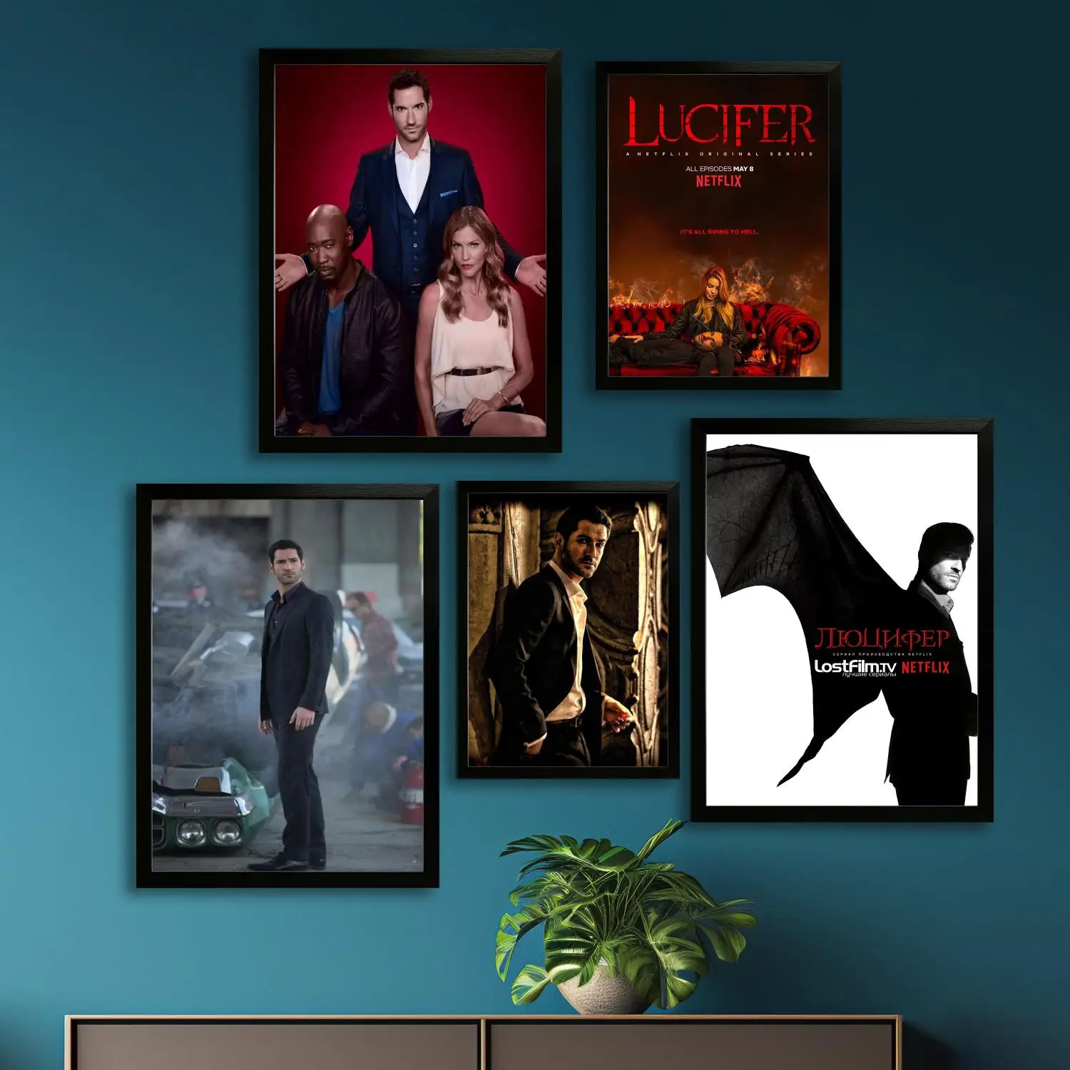 

lucifer morningstar Canvas Art Poster and Wall Art, Picture Print, Modern Family Bedroom Decor,Decorative painting