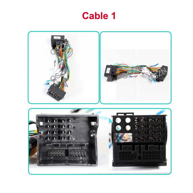 Android Car Radio Cable with CAN Bus Box Adapter Wiring Harness Power Connector Socket For Hyundai Genesis 2008-2013