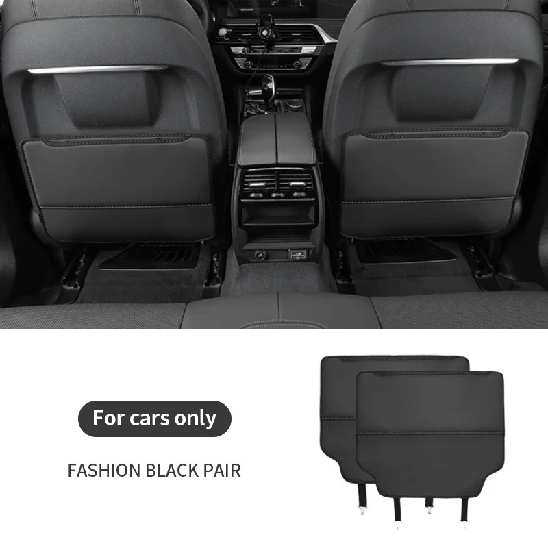Auto Anti-kick Pad Innen Pu Leder Auto Sitz Zurück Schutz Pads Anti Scratch Rücksitz Organizer Auto Zubehör