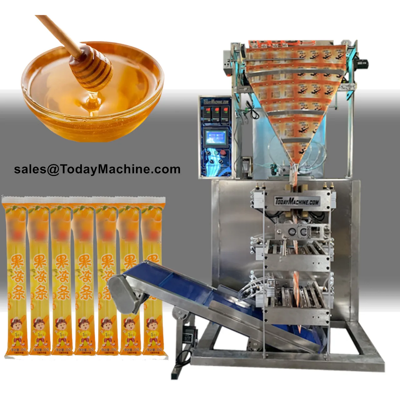 Multi Lane Automatic Ice Pop Candy Shampoo Packaging Filling Sealing Machine