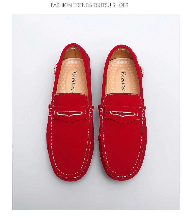 48 Extra-Large Size Matte Couple's Style Halloween Gift 2025 Autumn New Loafers British Style Slip-On Men's Driving Shoes Lightweight Non-Slip Casual Leather Shoes