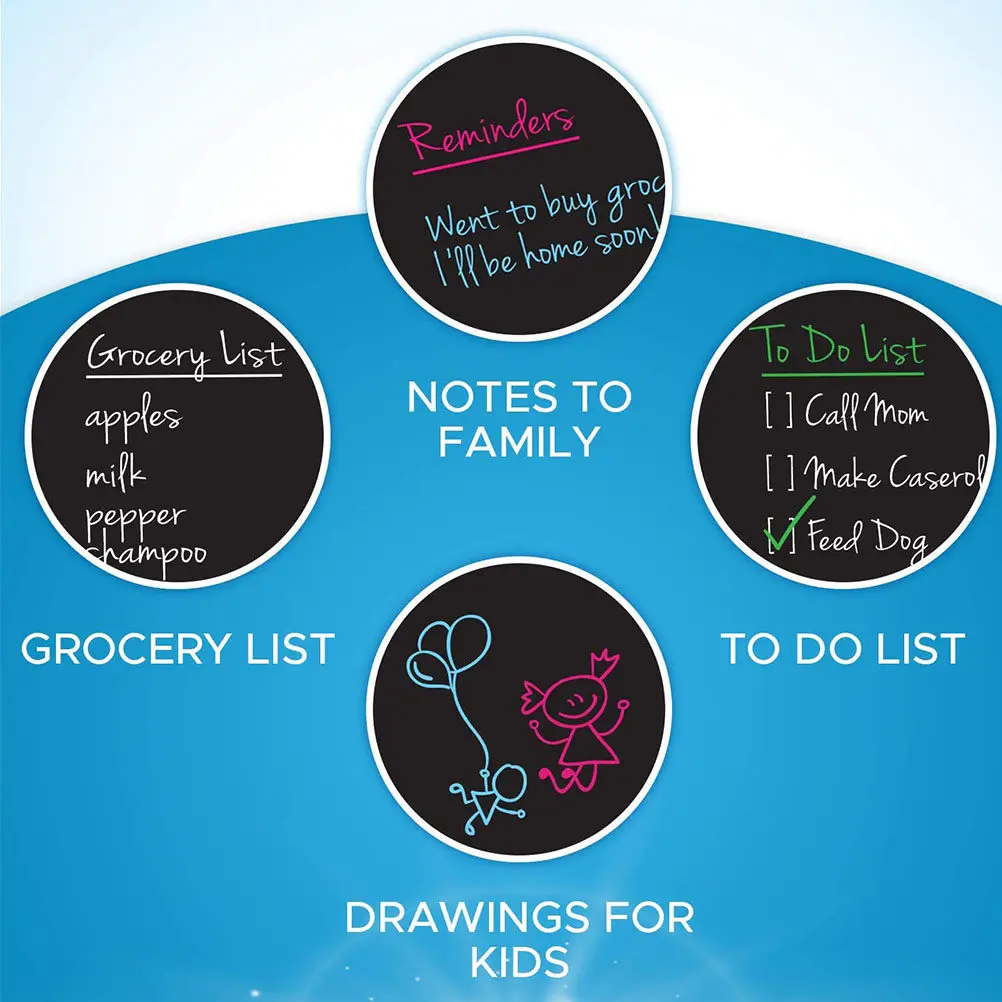 

Магнитная доска-стикер для сухого стирания, мини-доска для записей мелом, доска для сообщений на холодильник, для офиса, дома, заметок, самоклеящаяся