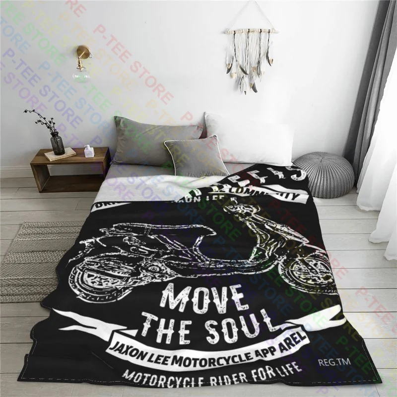 Jl Soul Illustration For A Piaggio Zip 50 4T Motorbike Fan Blanket Comfort Microfiber Skin Friendly