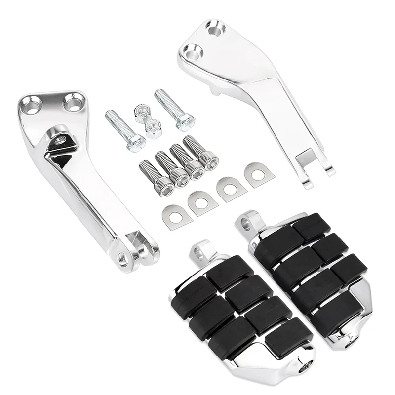 

Top Sale-Passenger Foot Pegs Mount Bracket Kit For Dyna Street Fat Bob FXDF FXDB