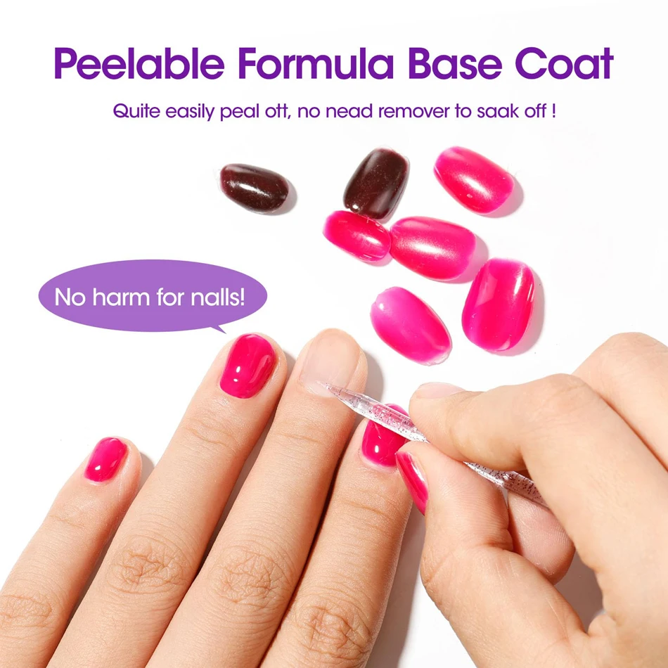 Chunshu 15Ml Peel Off Base Coat Uv Gel Nagellak Clear Peelable Care Care Nails Art Titanium Top Coat Voor De Praktijk Beginner