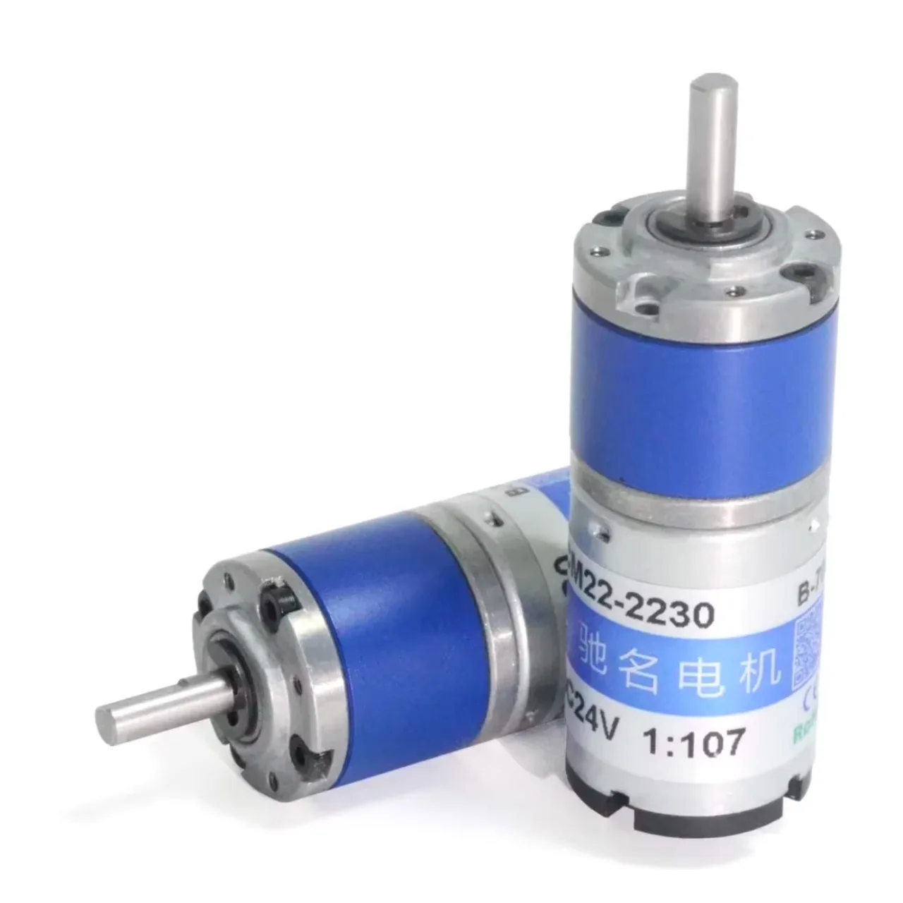 22MM Planetary Gear DC Motor DIY Smart Home Robot 12V 24V 18-2500RPM 16PPR Encoder ‌Speed Reduction Motor