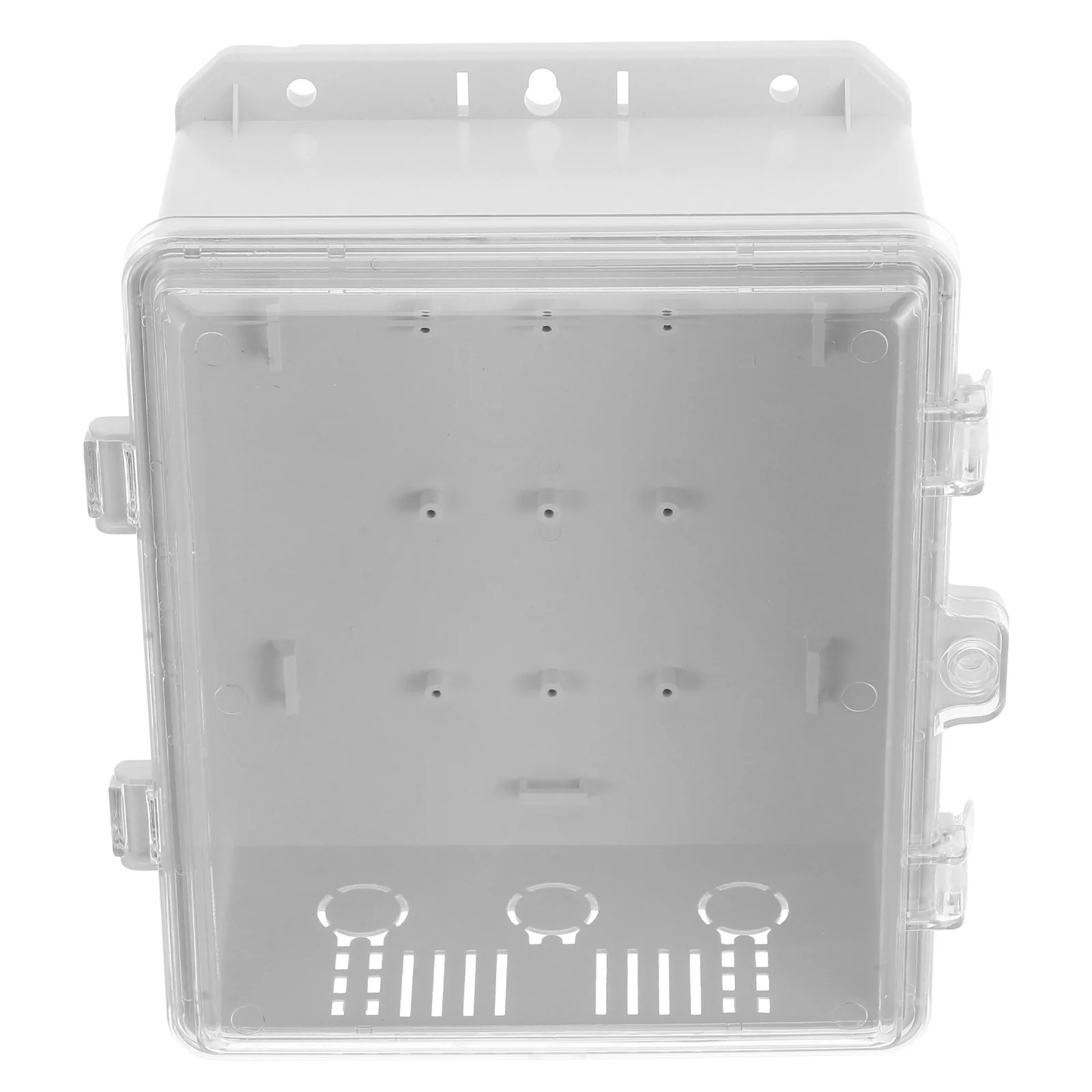 Waterproof Electrical Box Outdoor Plastic Junction Enclosure Clear Cover Spacious Weatherproof For Cable Wiring
