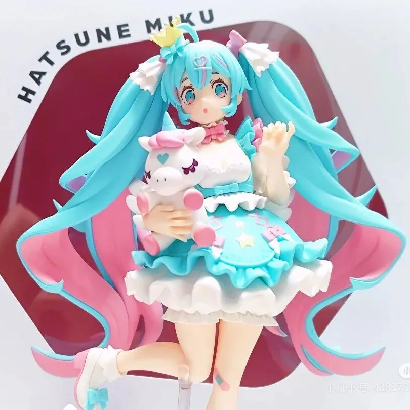 Original Furyu Tenitol Hatsune Miku Dreamy And Lovely Little Princess Anime Figure Vocaloid Miku Desktop Decor Birthday Gift