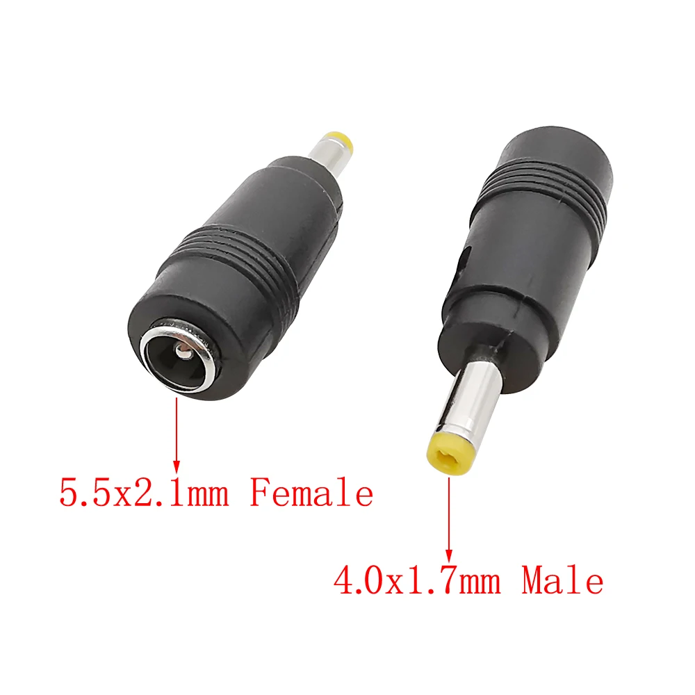 10 Stuks 90° DC-verloopstekkers – 5,5x2,1 Mm Female Naar 6,3x3,0 Mm Male, Ideaal Voor Krappe Ruimtes!
